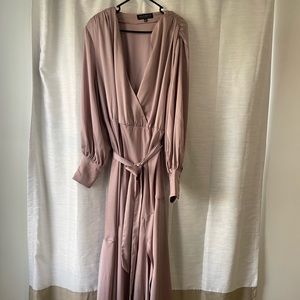 ELOQUII Satin Maxi Dress
